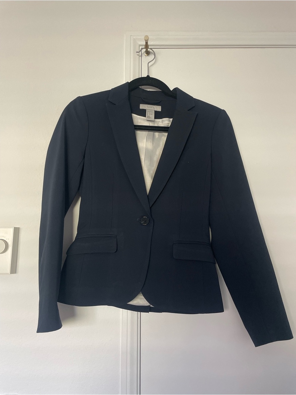H&M Women's Dark Navy Single-Button Blazer